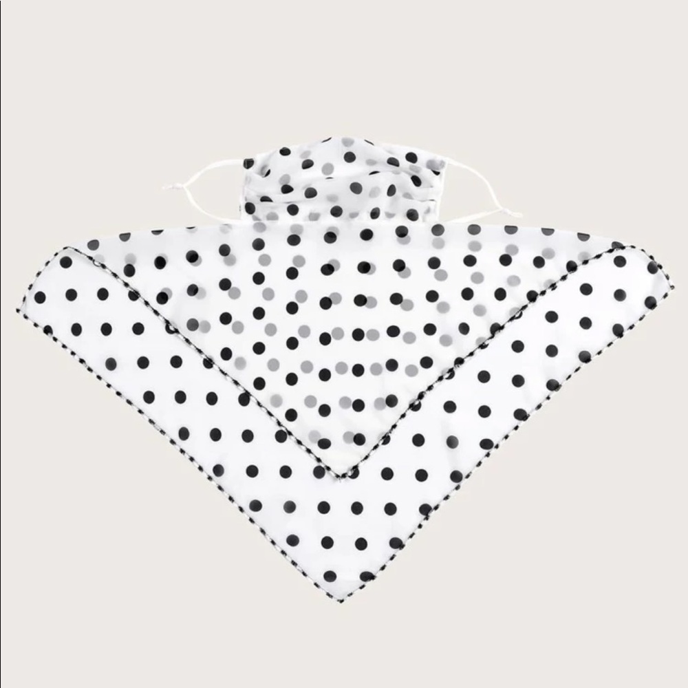 (All Scarf Masks - 2/$30) Polka Dot Scarf Mask